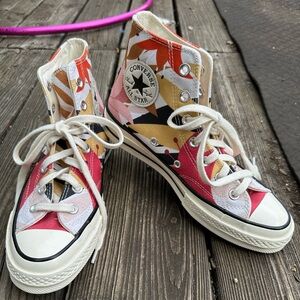 Vintage floral Converse hi tops hard to find